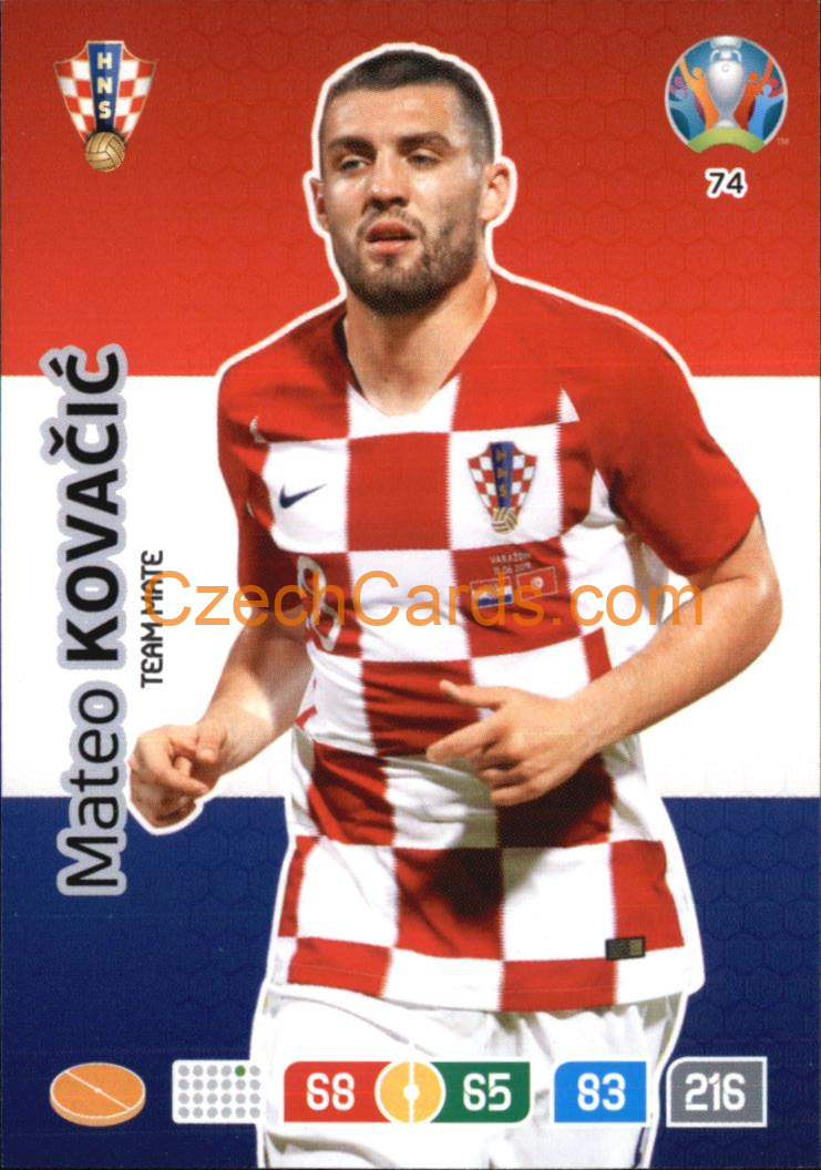 Mateo Kovačić Panini Adrenalyn EURO 2020 #74