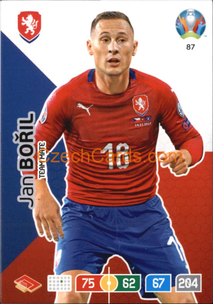 Jan Bořil Panini Adrenalyn EURO 2020 #87