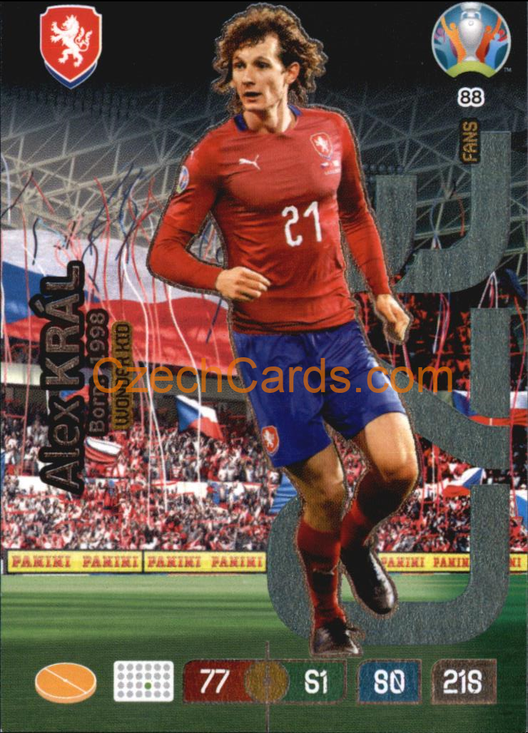 Alex Král Panini Adrenalyn EURO 2020 Wonderkid #88