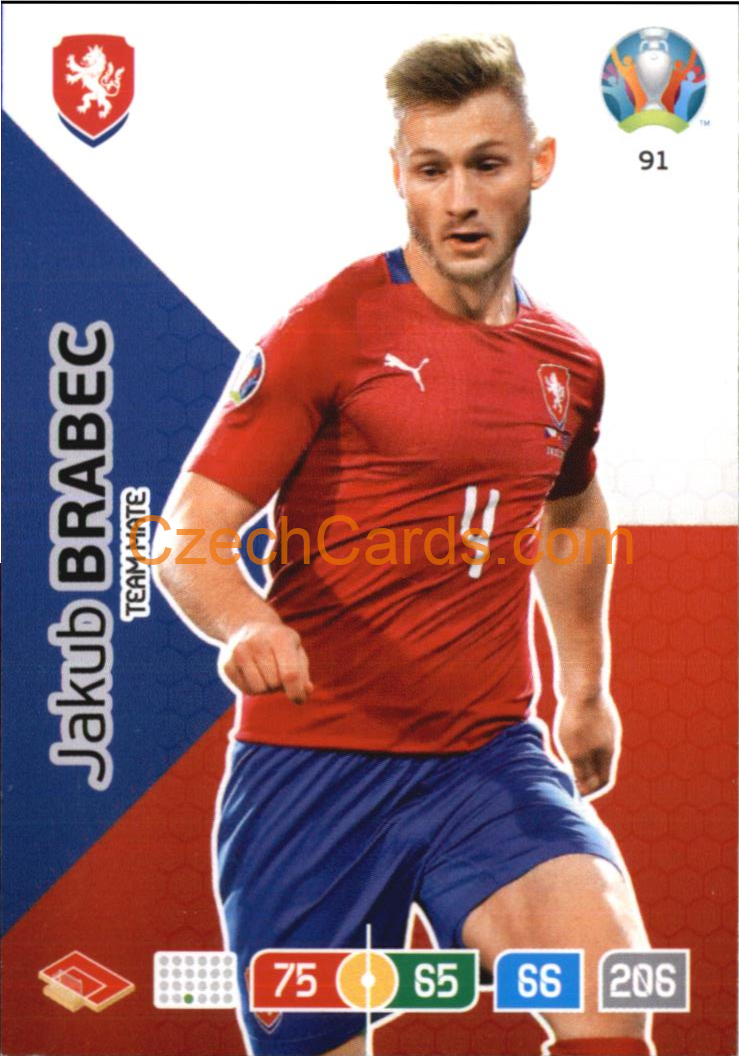 Jakub Brabec Panini Adrenalyn EURO 2020 #91