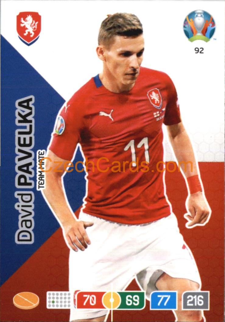 David Pavelka Panini Adrenalyn EURO 2020 #92