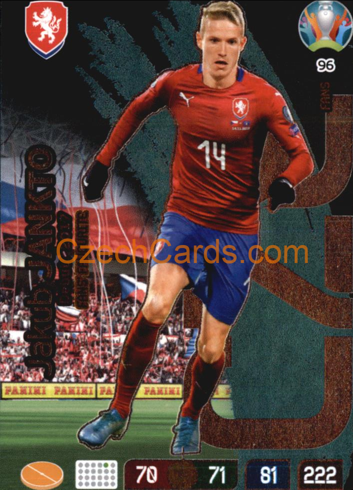Jakub Jankto Panini Adrenalyn EURO 2020 Fans #96