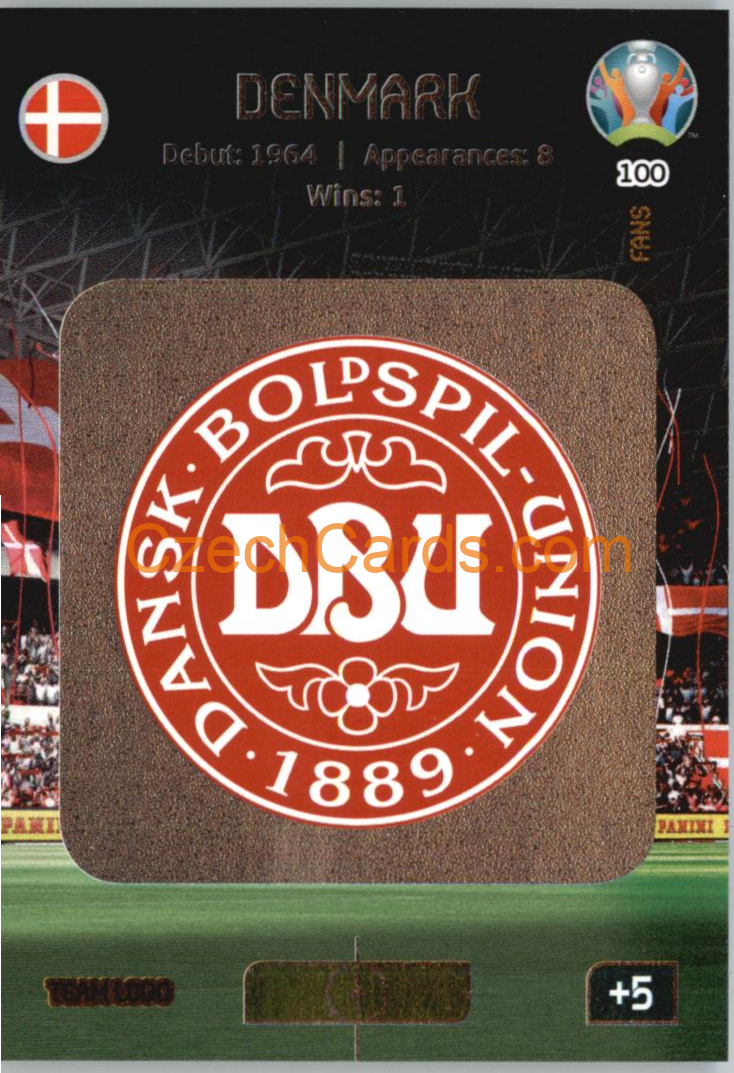 Team Logo Denmark Panini Adrenalyn EURO 2020 #100