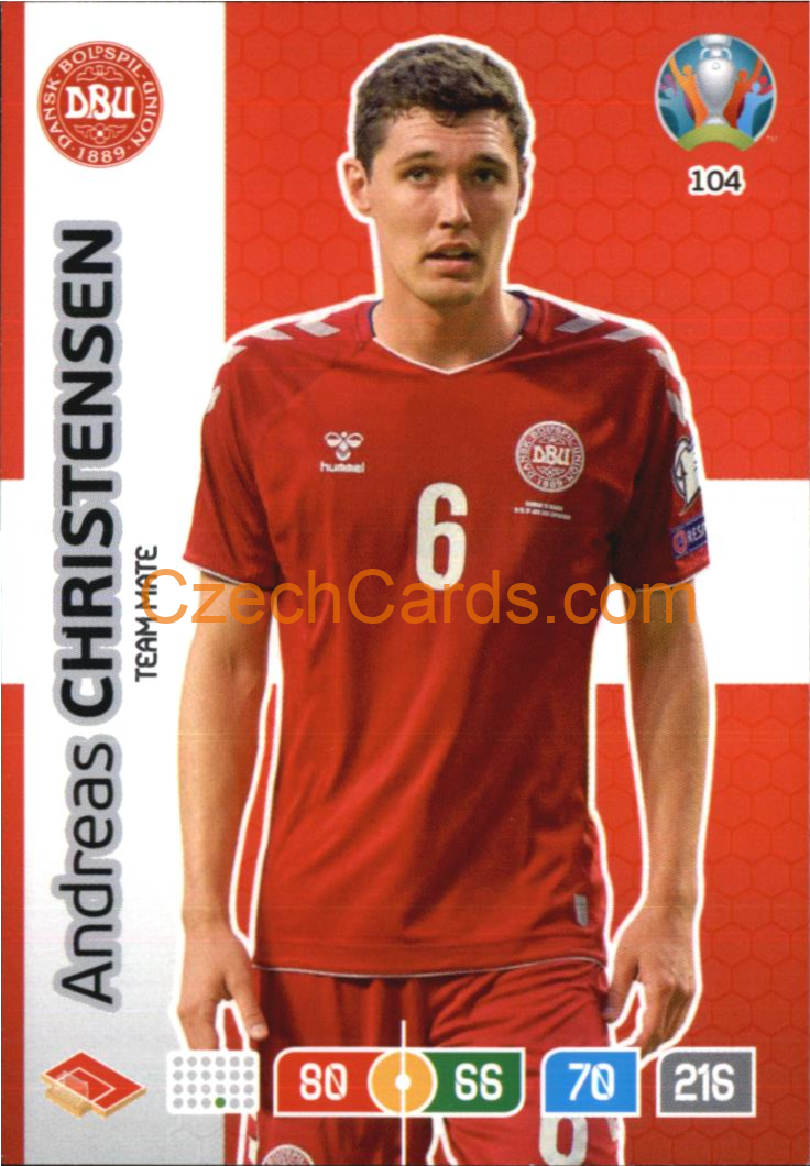 Andreas Christensen Panini Adrenalyn EURO 2020 #104