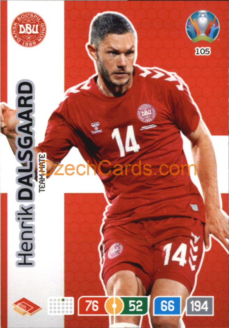 Henrik Dalsgaard Panini Adrenalyn EURO 2020 #105