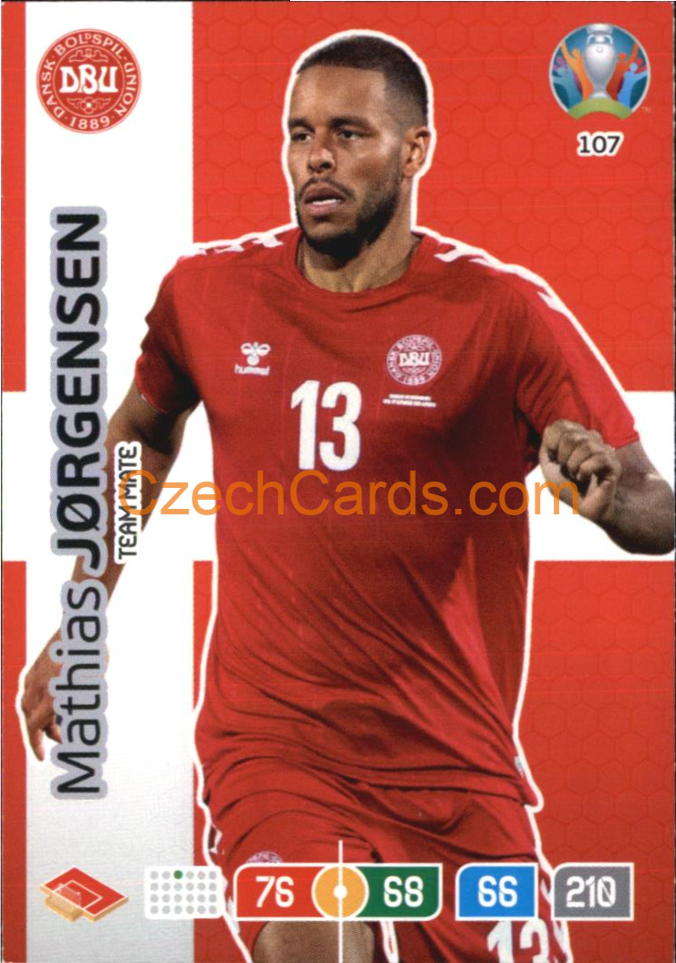 Mathias Jørgensen Panini Adrenalyn EURO 2020 #107