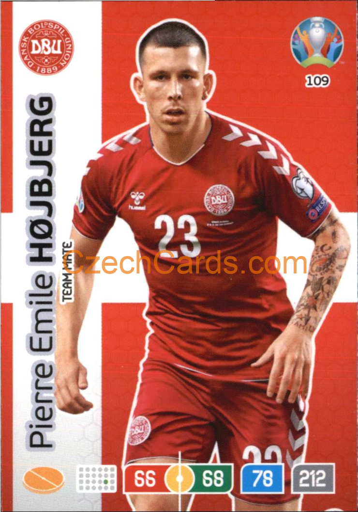 Pierre-Emile Hojbjerg Panini Adrenalyn EURO 2020 #109
