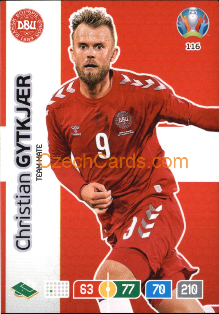 Christian Gytkjær Panini Adrenalyn EURO 2020 #116