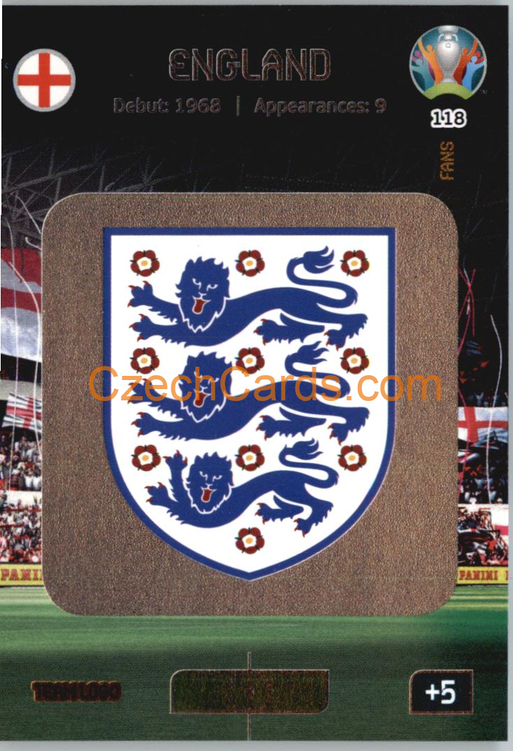 Team Logo England Panini Adrenalyn EURO 2020 #118