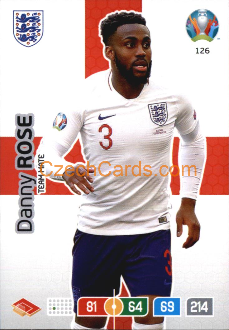 Danny Rose Panini Adrenalyn EURO 2020 #126