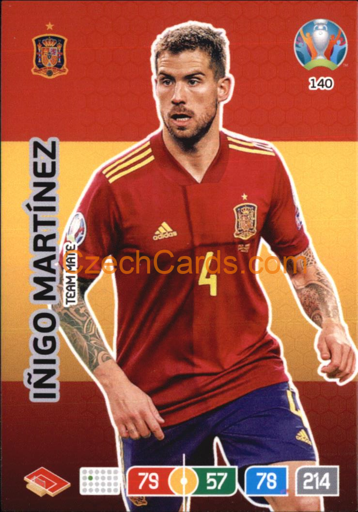 Iñigo Martínez Panini Adrenalyn EURO 2020 #140