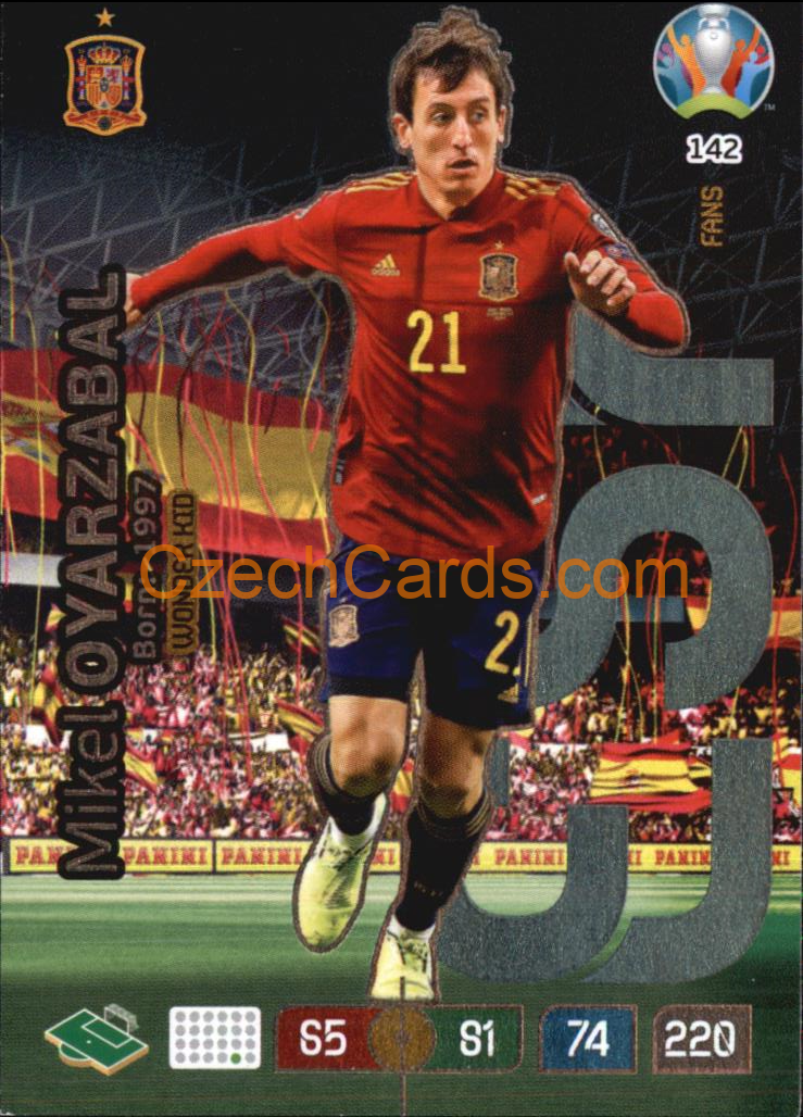 Mikel Oyarzabal Panini Adrenalyn EURO 2020 Wonderkid #142