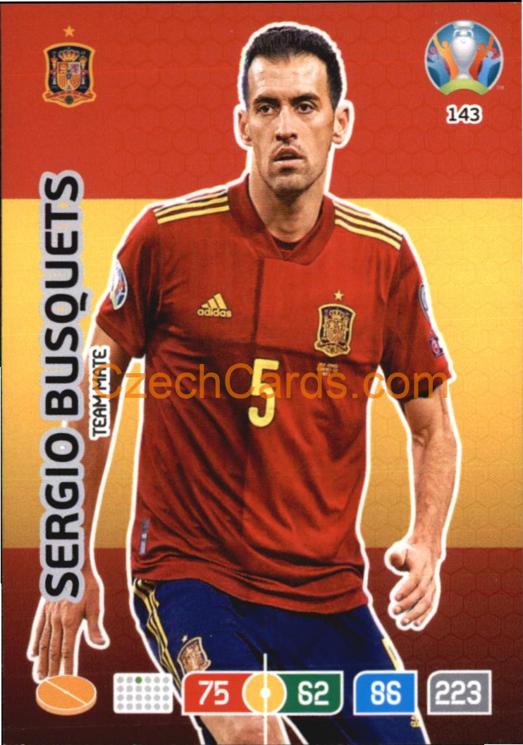 Sergio Busquets Panini Adrenalyn EURO 2020 #143
