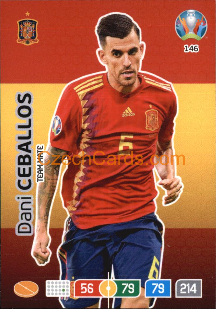 Dani Ceballos Panini Adrenalyn EURO 2020 #146