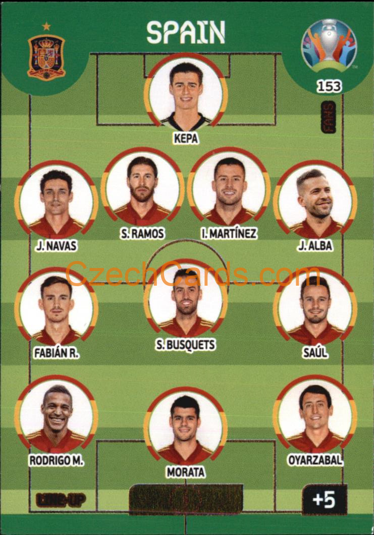 Line-Up Spain Adrenalyn EURO 2020 #153
