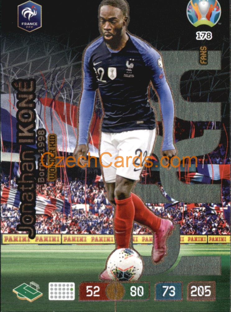 Jonathan Ikoné Adrenalyn EURO 2020 Wonderkids #178