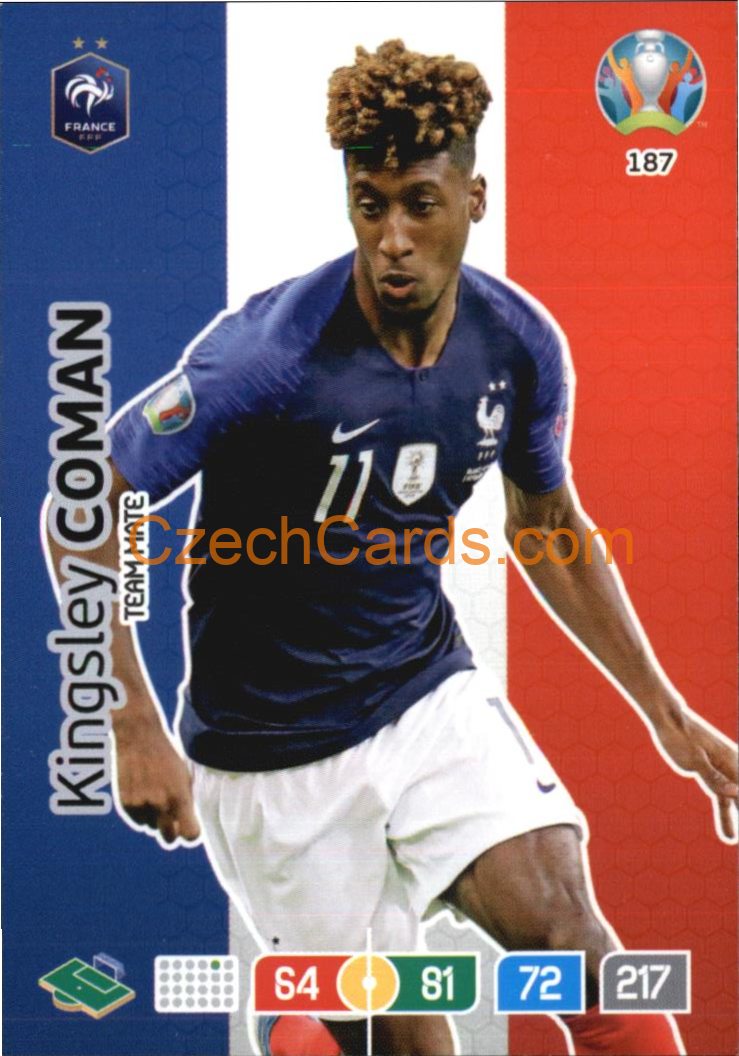 Kingsley Coman Adrenalyn EURO 2020 #187