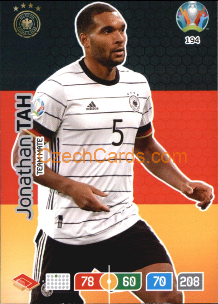 Jonathan Tah Adrenalyn EURO 2020 #194