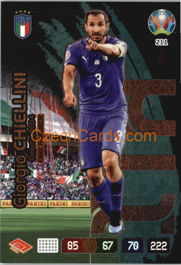 Giorgio Chiellini Adrenalyn EURO 2020 Fans #211