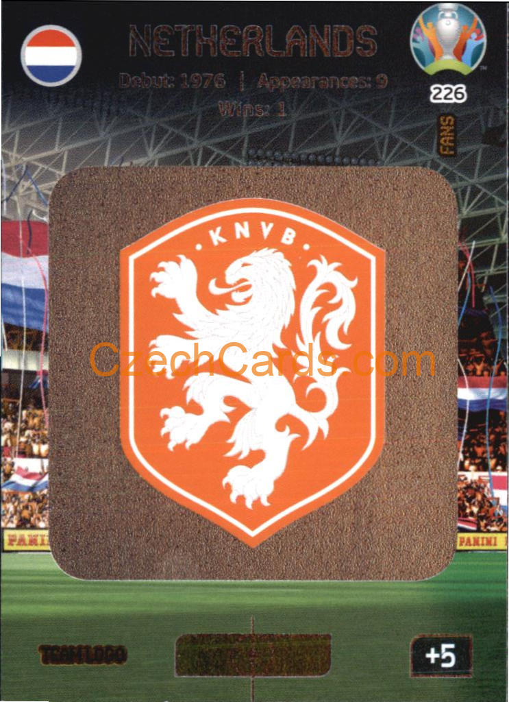 Team Logo Netherlands Adrenalyn EURO 2020 #226
