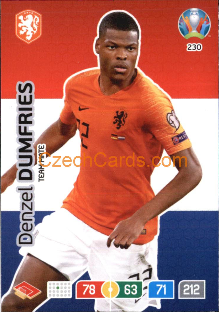 Denzel Dumfries Adrenalyn EURO 2020 #230