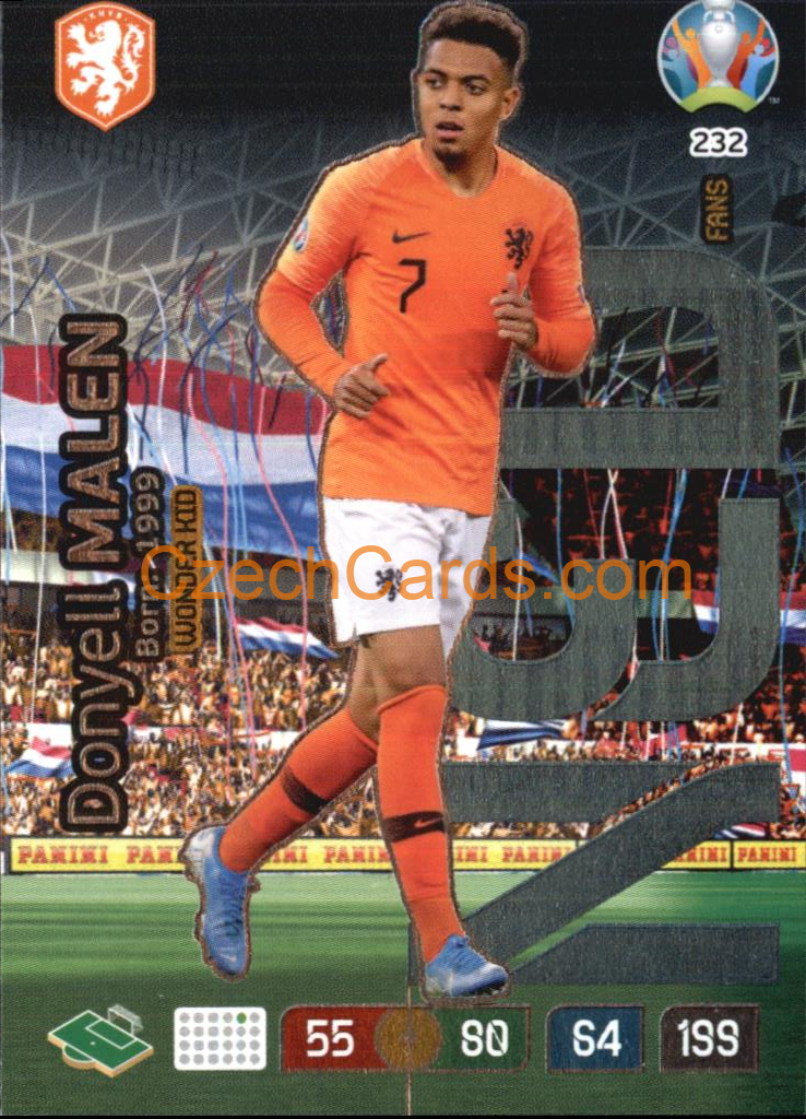 Donyell Malen Adrenalyn EURO 2020 Fans #232