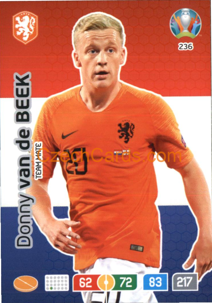 Donny van de Beek Adrenalyn EURO 2020 #236