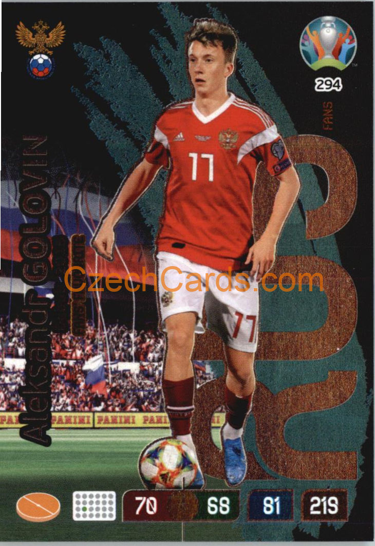 Aleksandr Golovin Adrenalyn EURO 2020 Fans #294