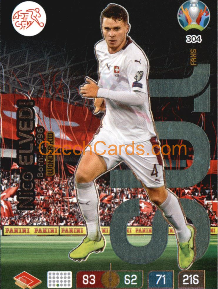 Nico Elvedi Adrenalyn EURO 2020 Wonderkid #304