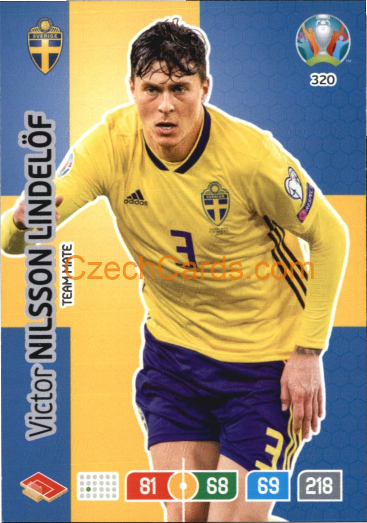 Victor Nilsson Lindelöf Adrenalyn EURO 2020 #320