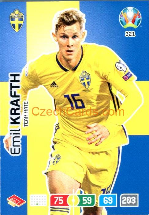 Emil Krafth Adrenalyn EURO 2020 #321