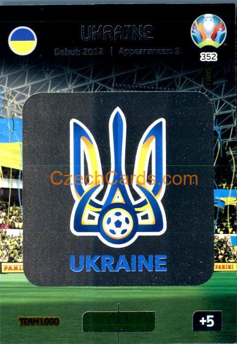 Team Logo Ukraine Adrenalyn EURO 2020 #352