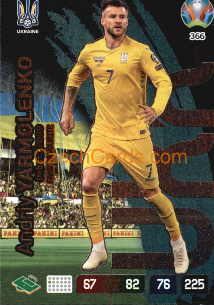 Andriy Yarmolenko Adrenalyn EURO 2020 Fans #366