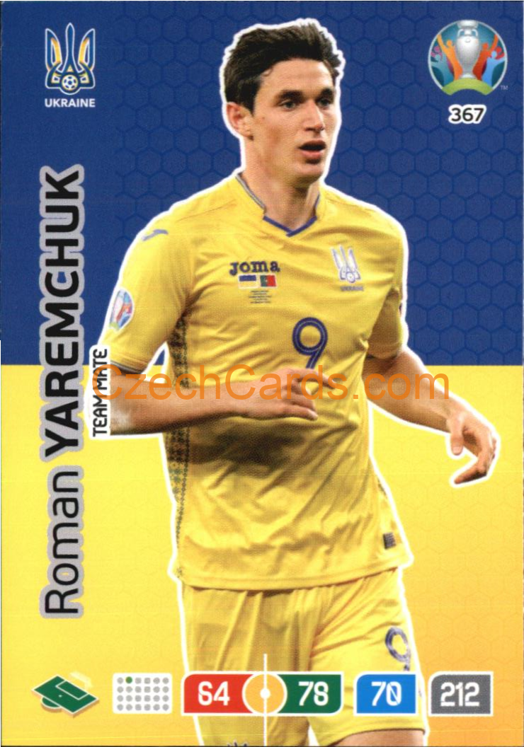 Roman Yaremchuk Adrenalyn EURO 2020 #367