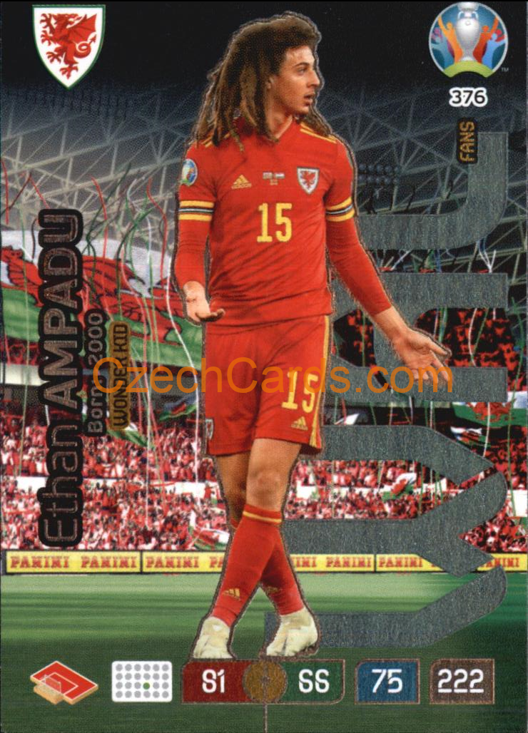 Ethan Ampadu Adrenalyn EURO 2020 Wonderkid #376