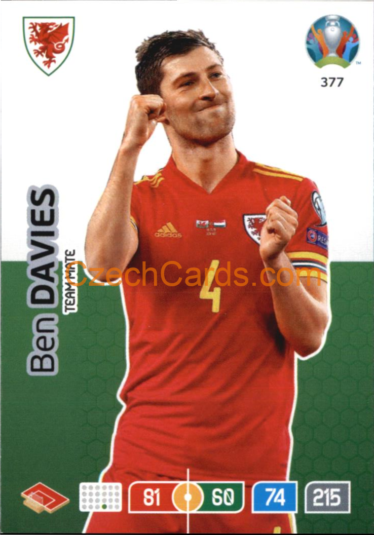 Ben Davies Adrenalyn EURO 2020 #377