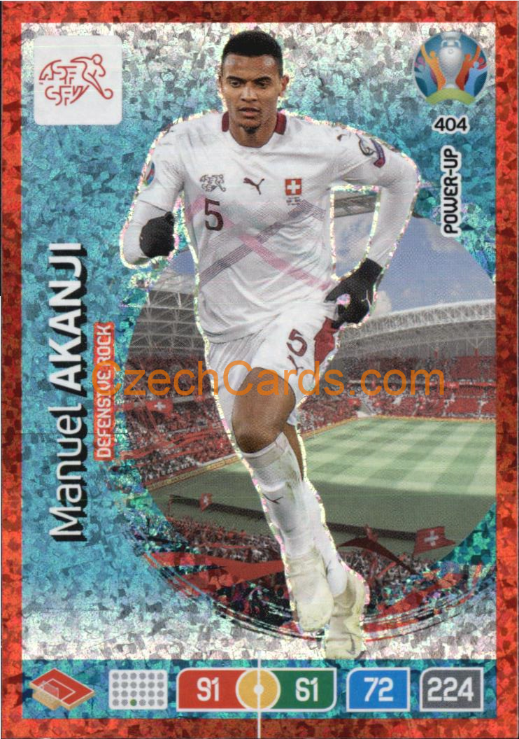 Manuel Akanji Adrenalyn EURO 2020 Defensive Rock #404