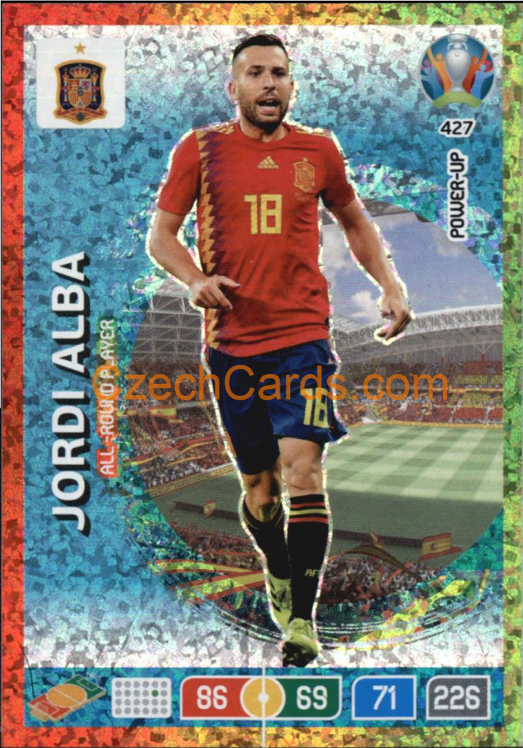 Jordi Alba Adrenalyn EURO 2020 All-round Player #427