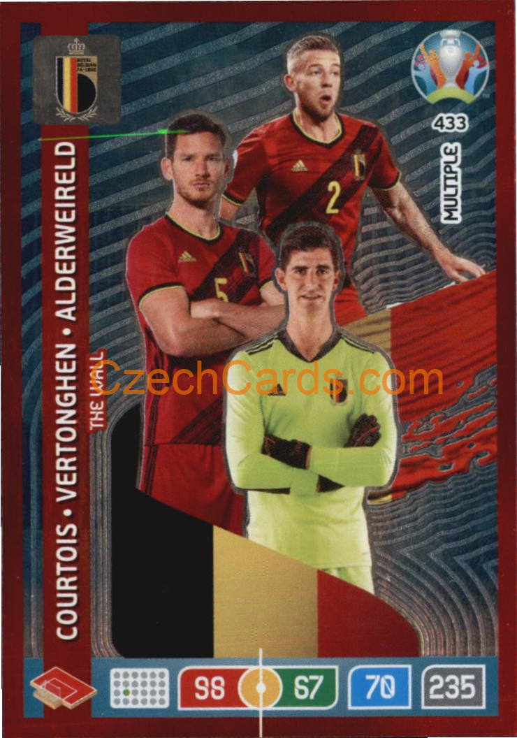 Courtois / Vertonghen / Alderweireld Adrenalyn EURO 2020 MULTIPLE #433