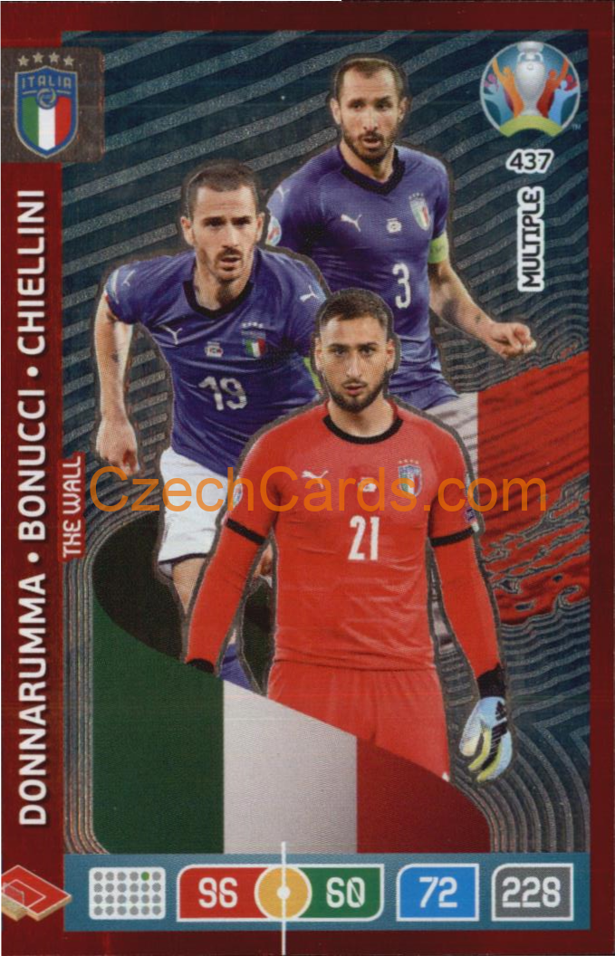 Donnarumma / Bonucci / Chiellini Adrenalyn EURO 2020 MULTIPLE #437