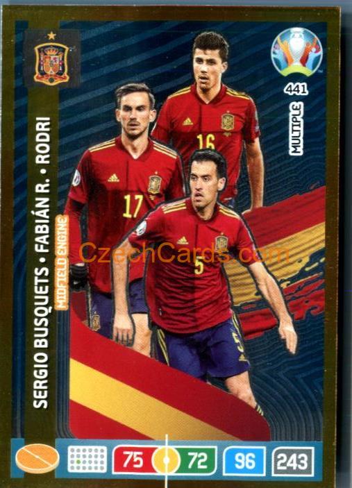 Busquets / Ruiz / Rodri  Adrenalyn EURO 2020 MULTIPLE #441