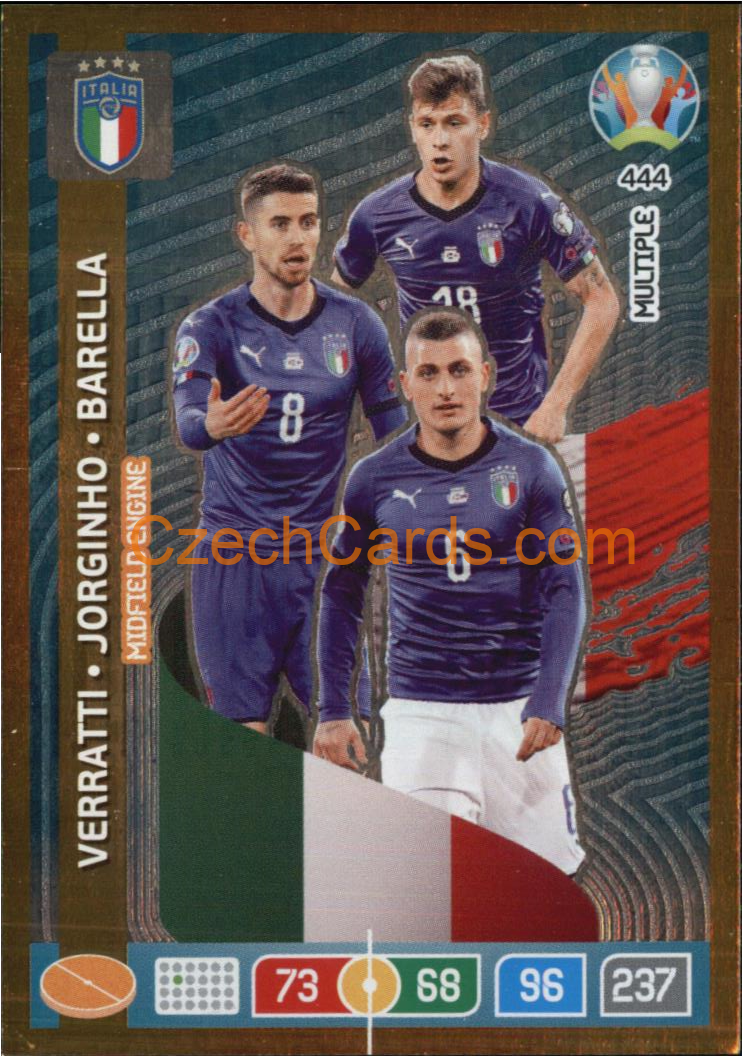 Verratti / Jorginho / Barella Adrenalyn EURO 2020 MULTIPLE #444