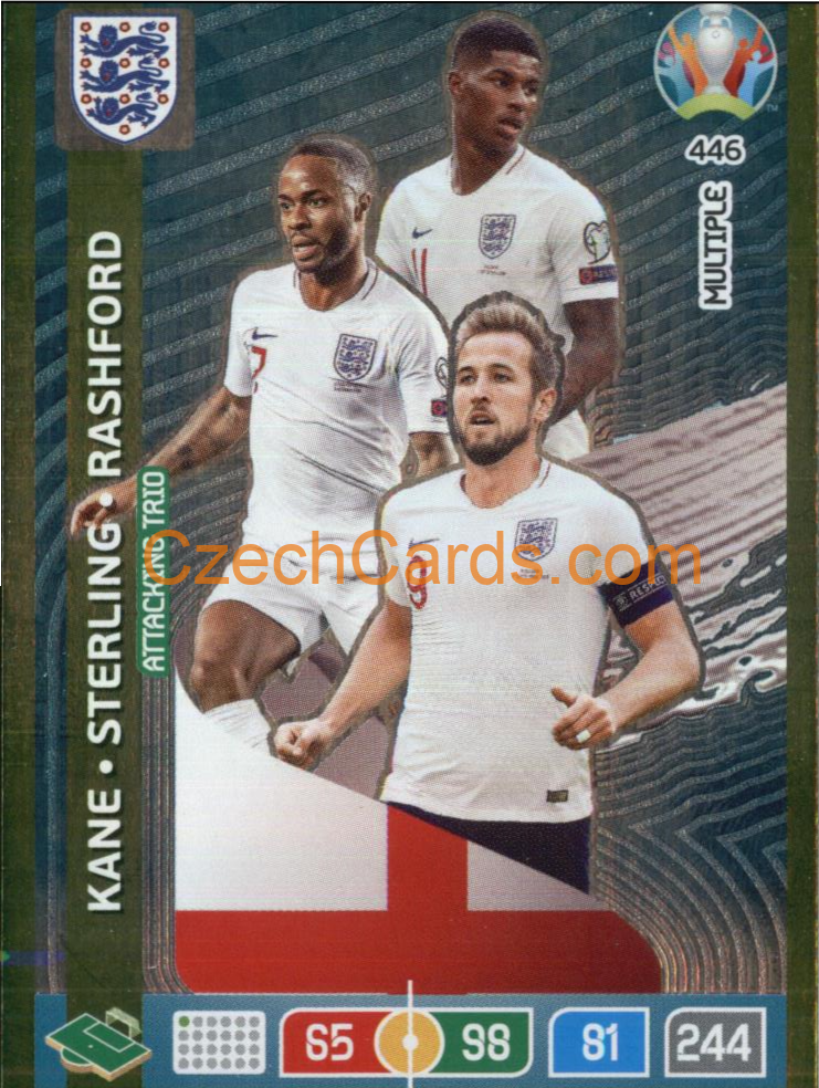 Kane / Sterling / Rashford Adrenalyn EURO 2020 MULTIPLE #446