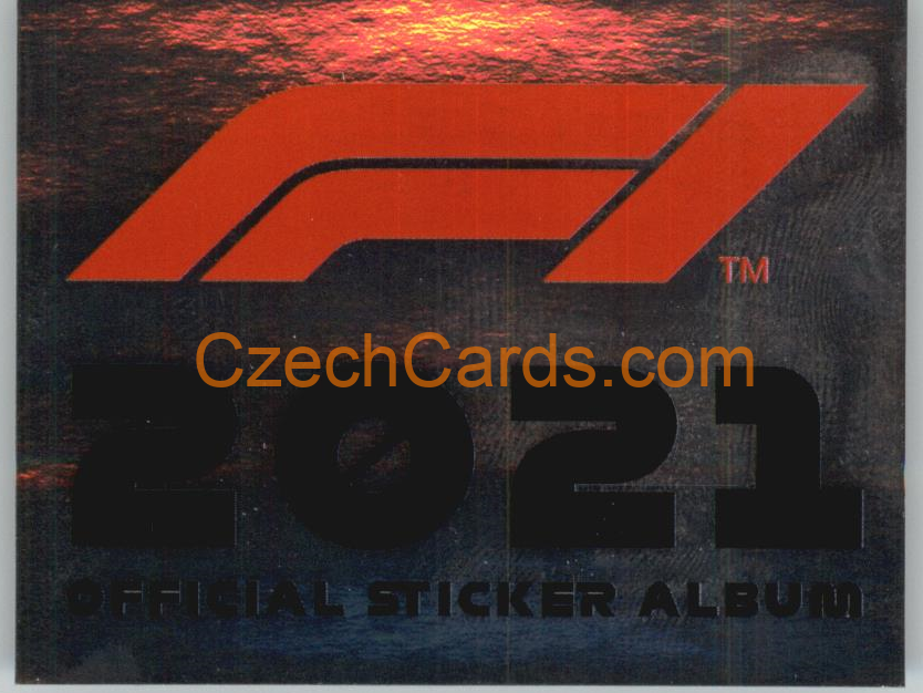 F1 2021 official sticker album 2021 Topps Formula 1 sticker foil #2