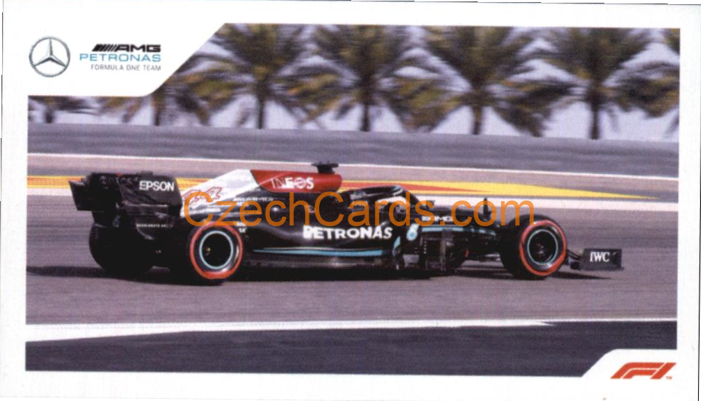 Mercedes Lewis Hamilton 2021 Topps Formula 1 sticker #19