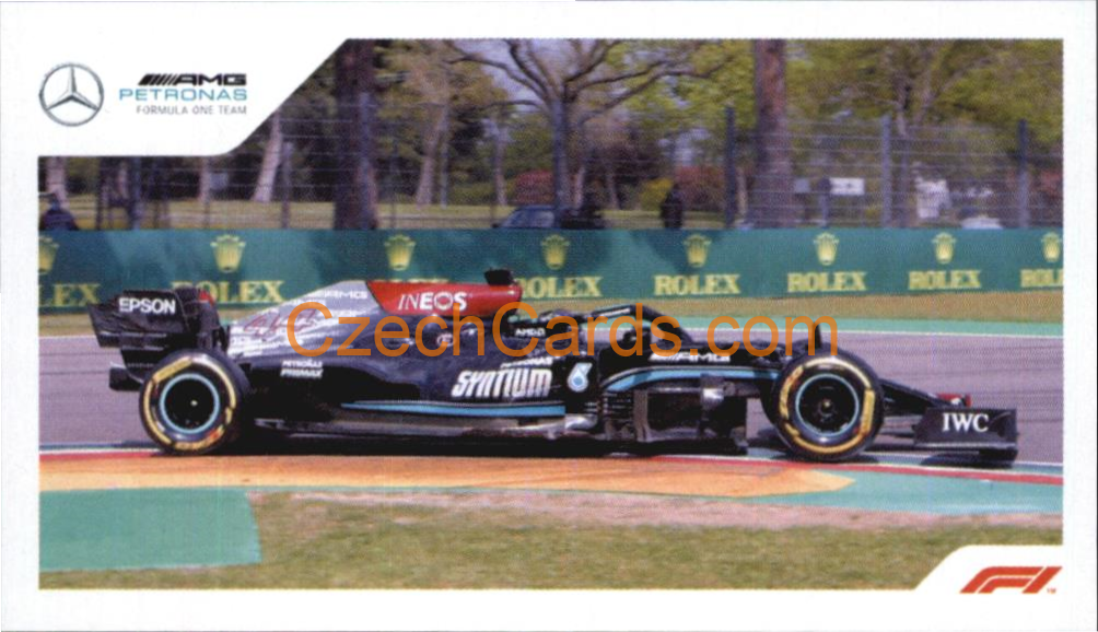Mercedes Lewis Hamilton 2021 Topps Formula 1 sticker #21