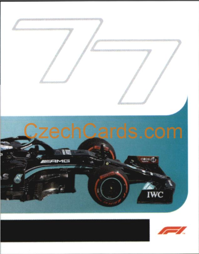 Mercedes Valtteri Bottas 2/2 2021 Topps Formula 1 sticker #28