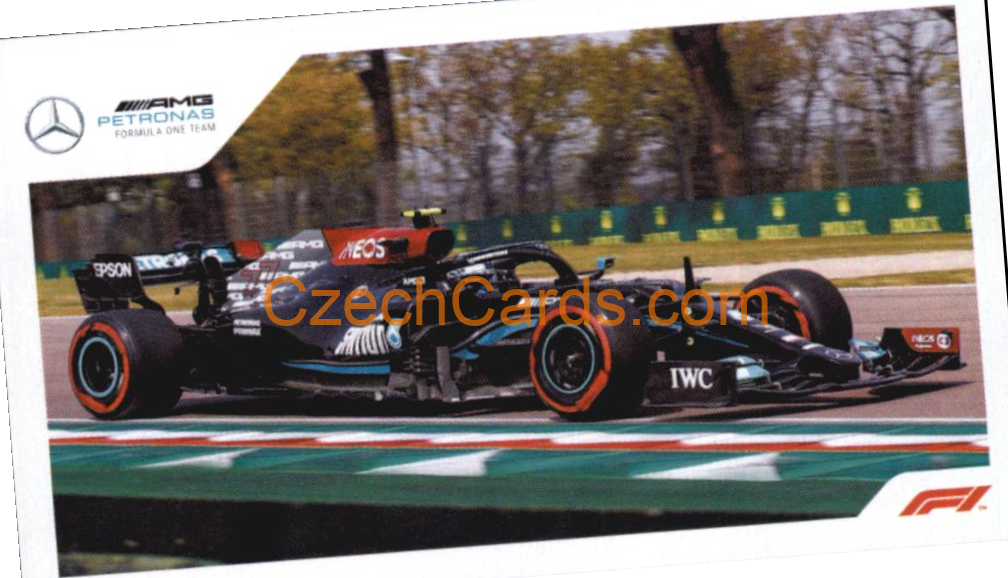 Mercedes Valtteri Bottas 2021 Topps Formula 1 sticker #31