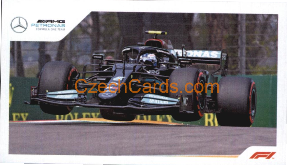 Mercedes Valtteri Bottas 2021 Topps Formula 1 sticker #32