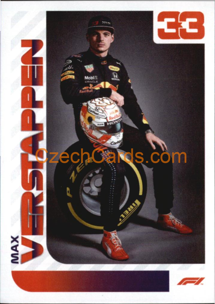 Max Verstappen 2021 Topps Formula 1 sticker XL #33
